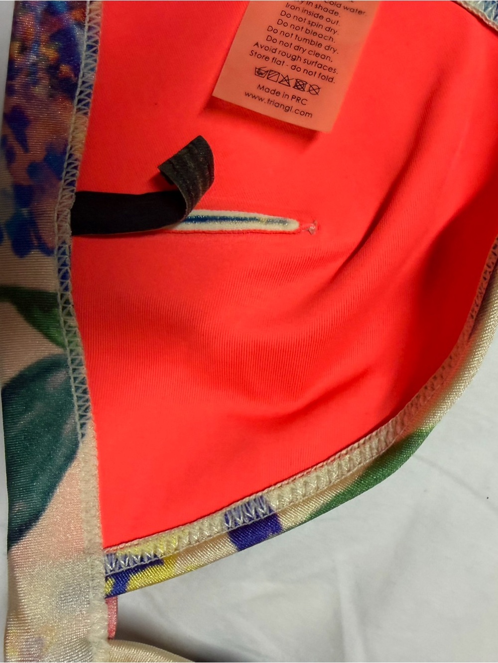 triangl swimwear Neon Coral & Flower Bikini - Picture 11 of 12